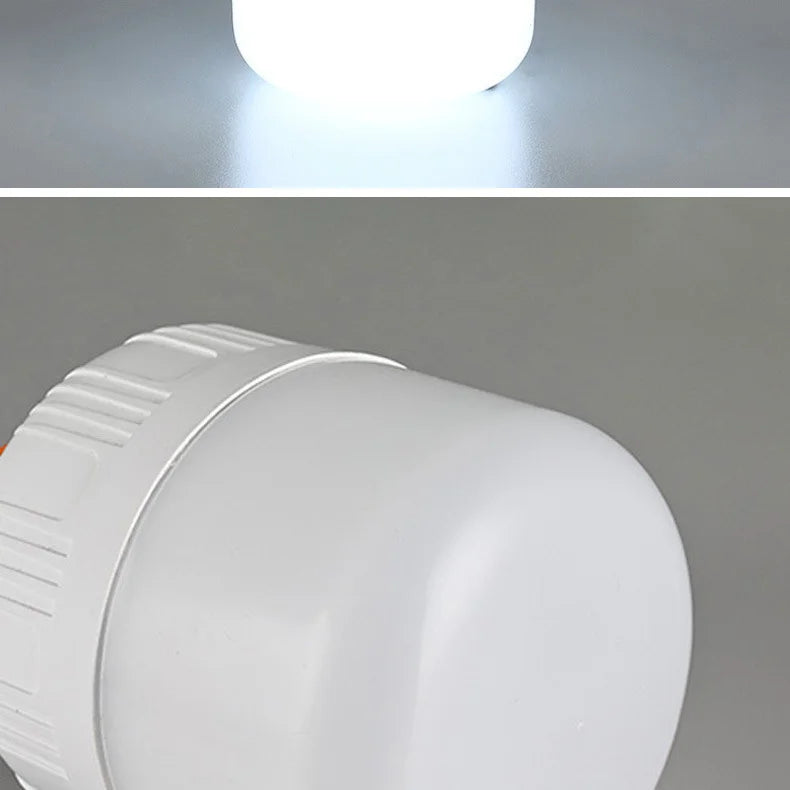 2PCS USB Rechargeable LED Bulb with Hook Portable Emergency Light for Outdoor Camping Fishing Hiking Security