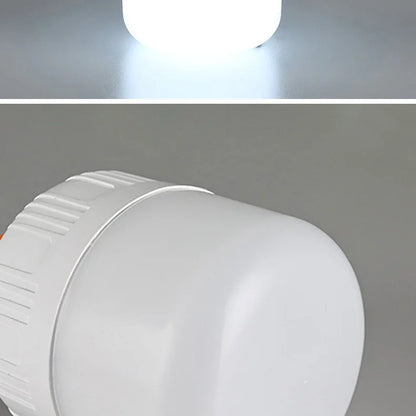 2PCS USB Rechargeable LED Bulb with Hook Portable Emergency Light for Outdoor Camping Fishing Hiking Security