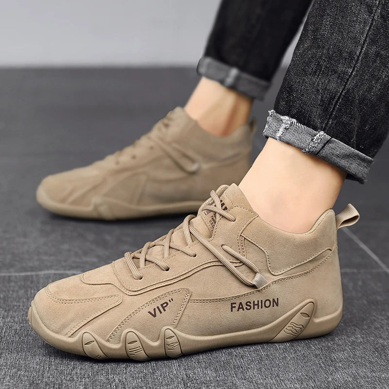 Men’s Outdoor Hiking Shoes – Four-Season Sports Sneakers with Anti-Slip Comfort for Work, Casual & Youth Fashion