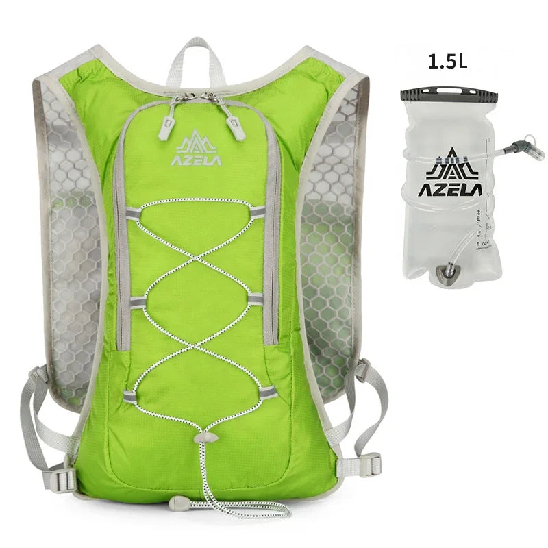 8L Running Hydration Vest Backpack Men Women Outdoor Sport Bags Trail Marathon Jogging Hiking Backpack Option Water Bag Flask