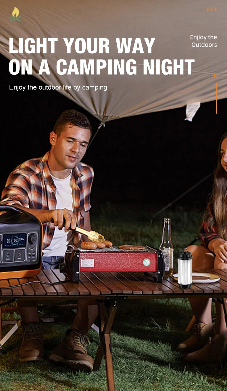 3000mAh 38-KT 38 Light 38 Explore USB Rechargeable Camping Lanterns Outdoor Tent lamp Powerful Mini LED Flashlights Camp Light