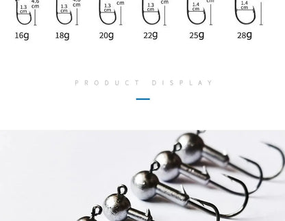 WODJYJ Jig Head Hooks (1g-28g)