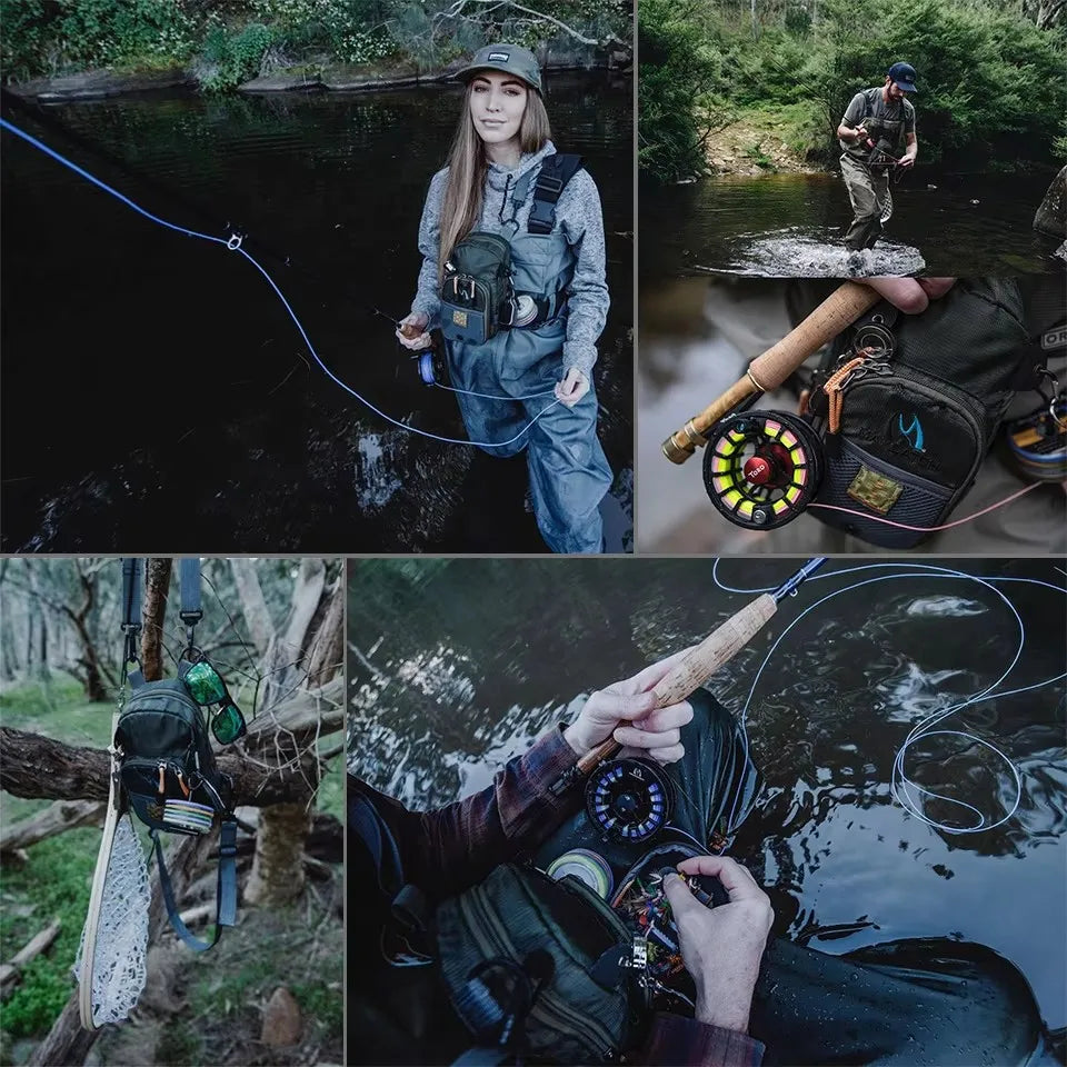 MAXCATCH Canvas Fly Fishing Chest Pack