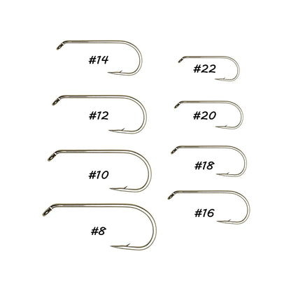 Vtwins 1X Long Shank Fly Tying Hooks (100 Pack)