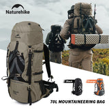 Naturehike Mountain Bag 70L Men's backpacks Waterproof Backpack Outdoor Hiking Climbing Big Capacity Travel Bags Shoulder Bags