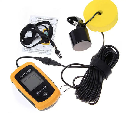 Portable Sonar Fish Finder with Fish Alarm, 100m Depth