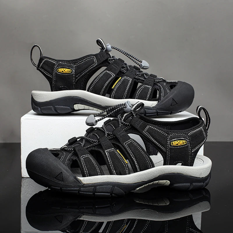 Men’s Outdoor Hiking Sandals – Non-Slip Breathable Water Shoes for Summer Trekking & Casual Wear