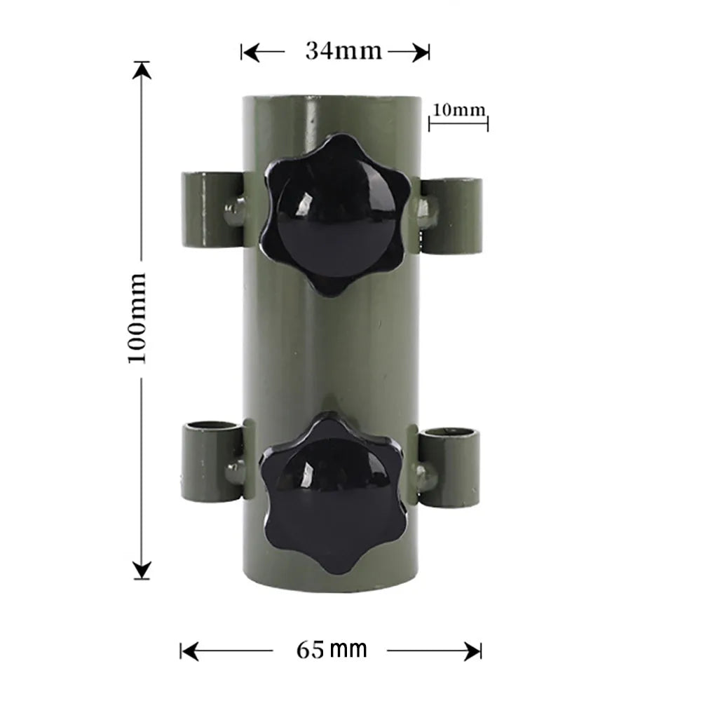 Portable Tent Holder Tent Nails Set Canopy Rod Fixed Tube Reinforced Wind proof Awning Rod Holder for Outdoor Camping Fishing