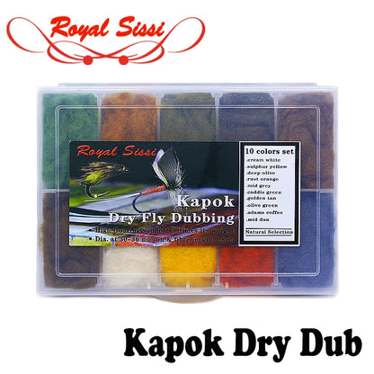 Royal Sissi Kapok Dry Fly Dubbing (10 Colors)