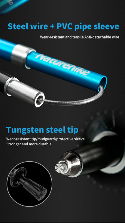 Naturehike 2026 New Trekking Poles Ultralight Folding 1Pcs Walking Cane High Load Aluminum Hiking Walking Telescopic Stick