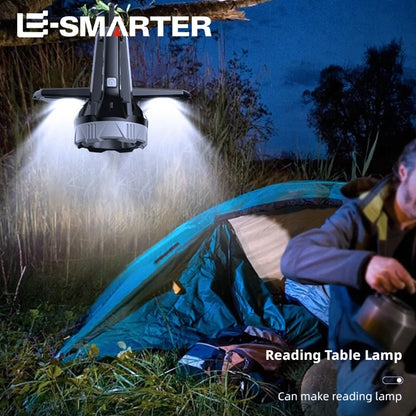 Solar-Powered High-Intensity Emergency Lantern, Multi-Functional  Lamp with Red Warning Light for Home Use  Outdoor Camping
