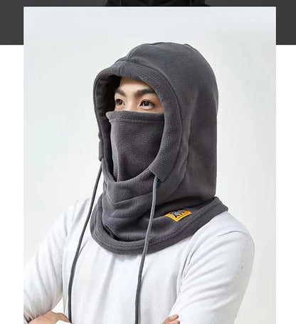 Winter Warm Hat with Mask and Neck Warmer 3-in-1 Windproof Balaclava for Men and Women Masked Hat Cycling Cold Weather Protectio