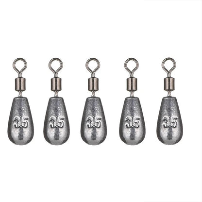 Water Drop Sinker Weights (5 Pack)