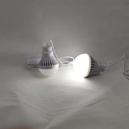 DC5V Led Camping Light 5W/7W Usb Emergency Bulb 3-color Dimmable Hanging Tent Light Barbecue Fishing Repair Outdoor Equipment