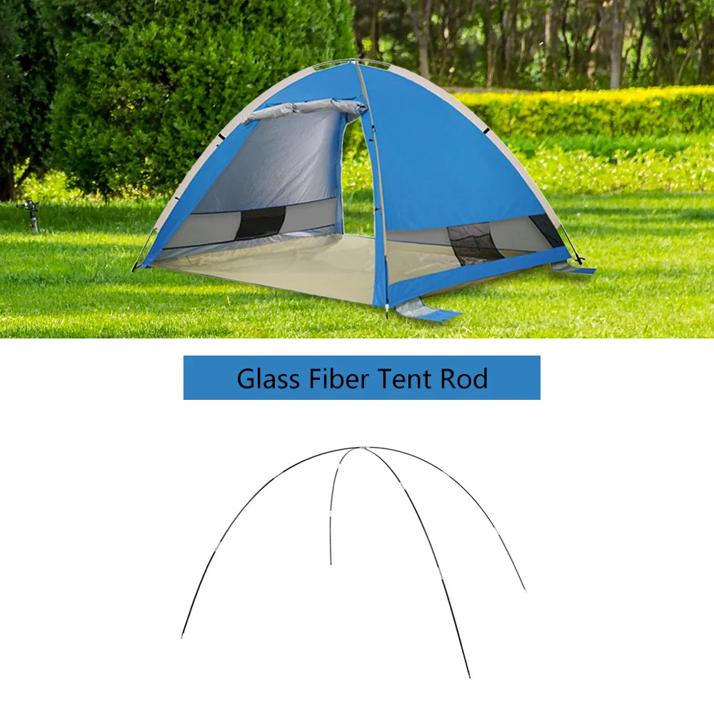 3.26m/3.4m/3.9m Camping Tent Rod 1 Pair 12 Pcs Glass Fiber Tent Arc Poles Replacement for Outdoor Equipment Accessories