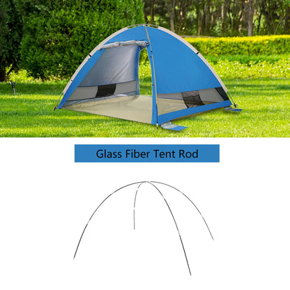 3.26m/3.4m/3.9m Camping Tent Rod 1 Pair 12 Pcs Glass Fiber Tent Arc Poles Replacement for Outdoor Equipment Accessories
