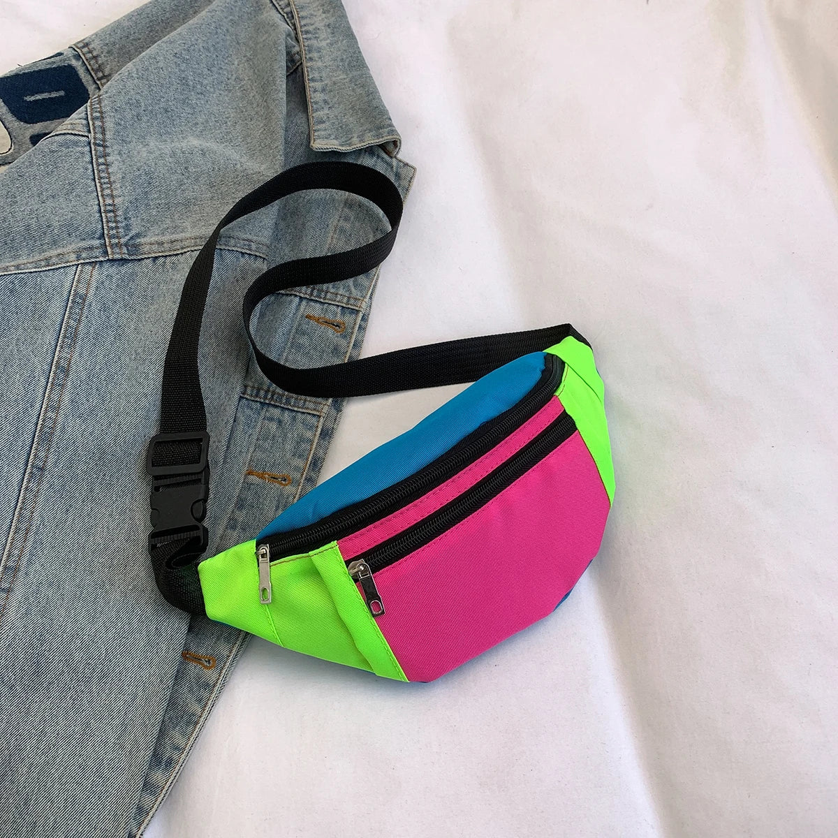 Fanny Pack Sports Festival Workout Traveling Running Large Crossbody Casual Hands-Free Wallets Waist Pack Phone Bag
