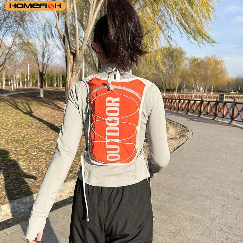 HOMEFISH 1PCS Running Hydration Vest Backpack,Lightweight Water Backpack,Hydration Backpack Running Vest for Hiking Biking