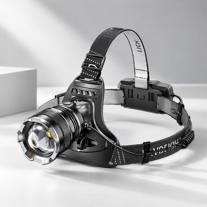 Rechargeable LED Headlamp Powerful Head Flashlight Optional Motion Sensor for Fishing Camping Rescue