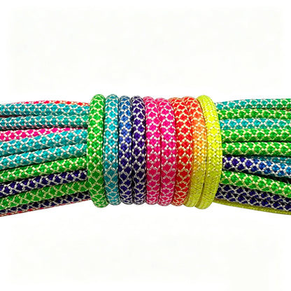 31mRainbow Paracord Rope 2mm/3mm/4mm 7 Strands Climbing Parachute Rope Survival Gear Bracelet Durable Cord for Outdoor Activitie