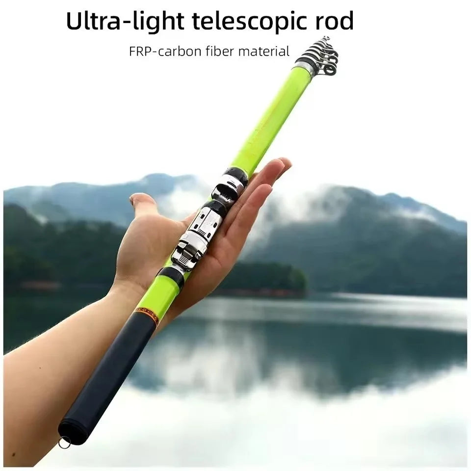 BRAVMACK Carbon Fiber Spinning Fishing Rod Telescopic Mini Pole 3M 2.7M 2.4M 2.1M Fish Gear Tackle High Quality