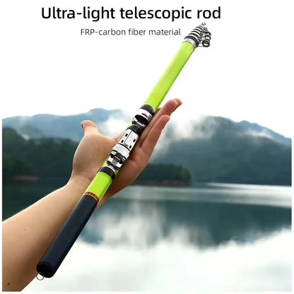 BRAVMACK Carbon Fiber Spinning Fishing Rod Telescopic Mini Pole 3M 2.7M 2.4M 2.1M Fish Gear Tackle High Quality