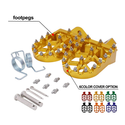 For YAMAHA TW200 PW50 PW80 TTR90 TTR90E Honda CR CRF XR 50 70 80 100 110 KAYO Footpegs Footrests Foot Pegs Rests Pedals