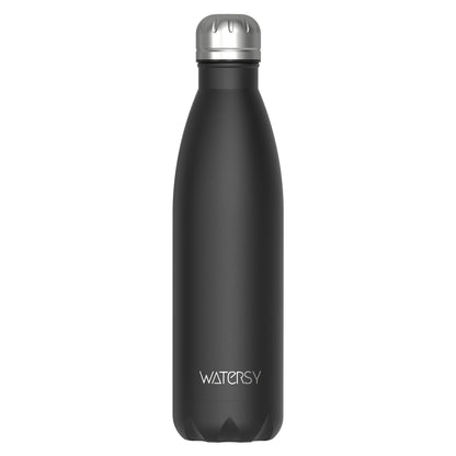 WATERSY 500ml Stainless Steel Water Bottle Insulated Vacuum Flask Double Wall Thermal Cup Keep Cold Hot Sports Kettle