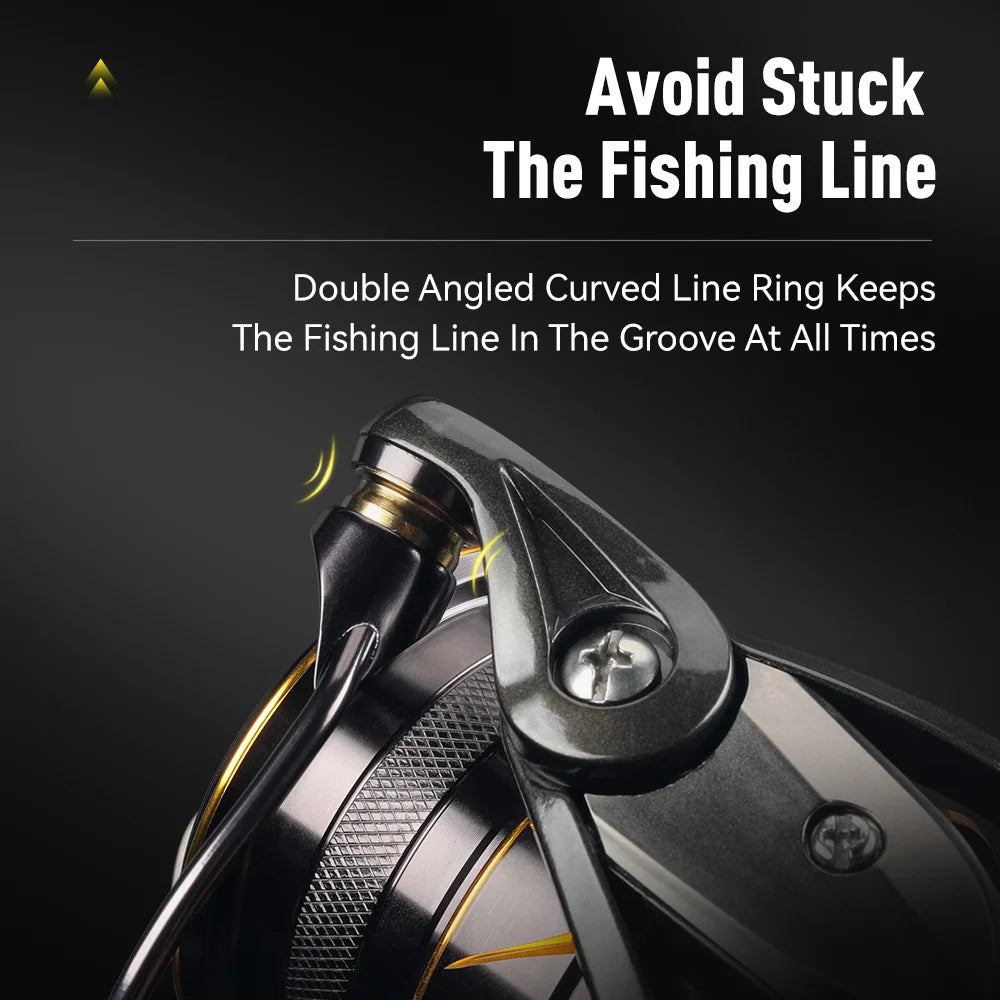 Kingdom Micro Fly Pro Spinning Fishing Reel 800-3000 Ultra Light 8+1 BB 7KG Max Drag 5.2:1/6.2:1 Gear Ratio Freshwater Saltwater