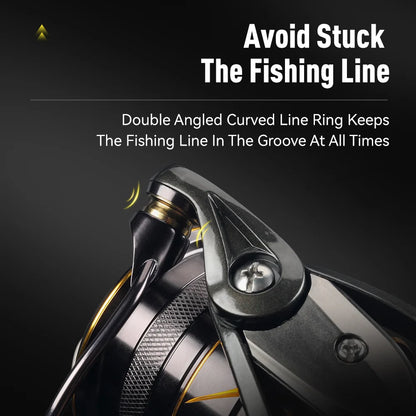 Kingdom Micro Fly Pro Spinning Fishing Reel 800-3000 Ultra Light 8+1 BB 7KG Max Drag 5.2:1/6.2:1 Gear Ratio Freshwater Saltwater
