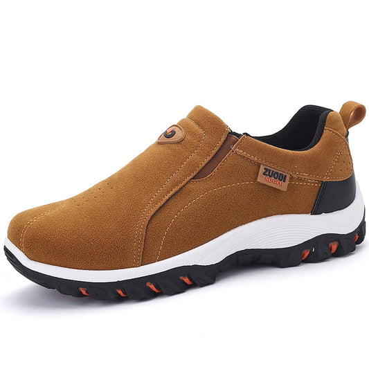 Men’s Casual Sports Orthopedic Shoes – Breathable, Flat Sole Travel & Hiking Sneakers