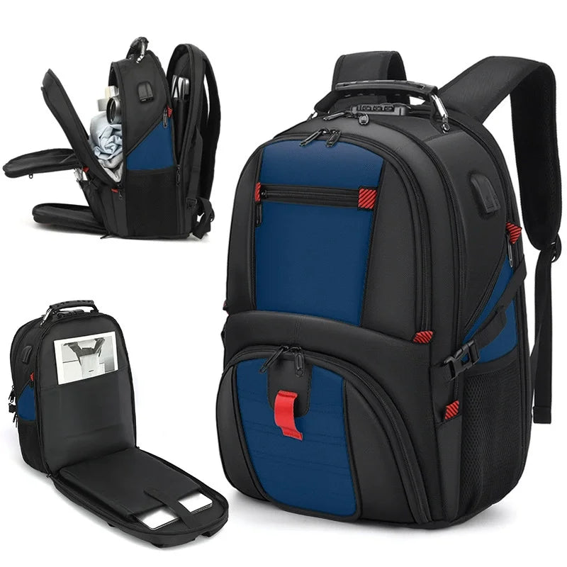 50L 80L Backpack Large Travel Backpack Men Separate Shoe Compartment Business Bag Outdoor Sports Man Black Storage Backpacks