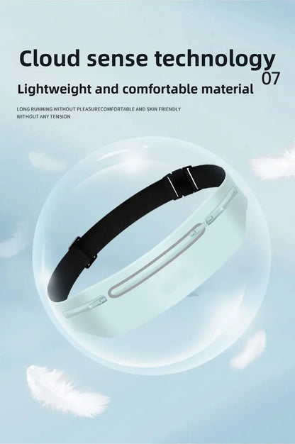 Running sports fanny pack Outdoor sports Lightweight waterproof invisible anti-theft equipment Men's and women's multi-function