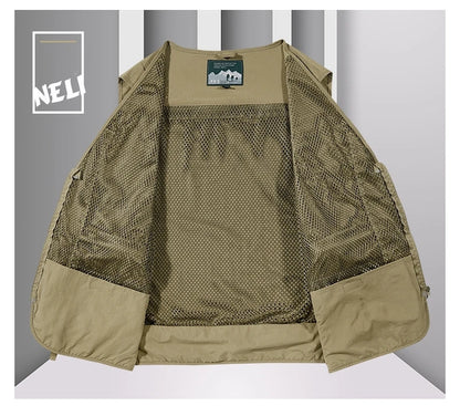 FGKKS Multi-Pocket Breathable Fishing Vest