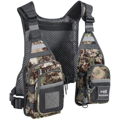 Bassdash FV08 Ultralight Fly Fishing Vest Pack