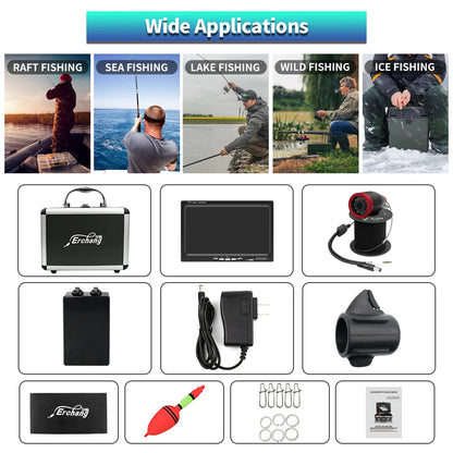 Erchang 7 Inch HD Ice Fishing Camera with Infrared Night Vision