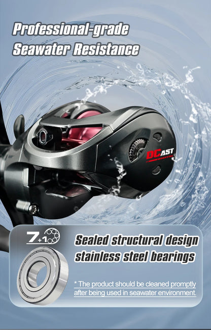 SEASIR DCAST Digital Control Baitcasting Reel with Smart Brake