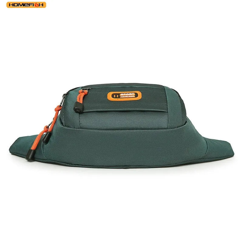 Homefish Unisex Waist Bag Multifunctional Large Capacity Splash Resistant Wear Resistant Worksite Outdoor Fanny Pack