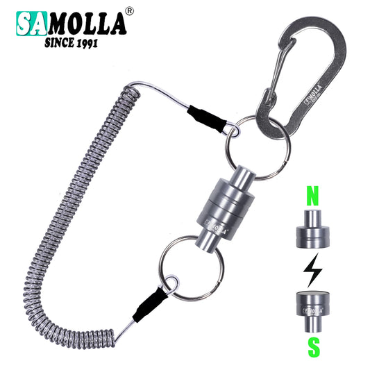 SAMOLLA Magnetic Net Release with Coiled Lanyard
