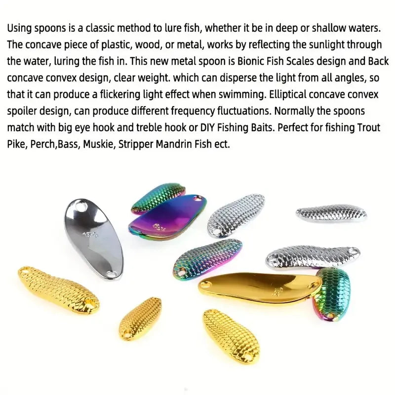 Trout Spoon and Spinner Lures (10 Pack)