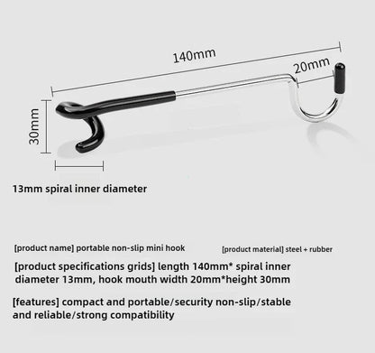 Stainless Steel Portable Light Stand Holder Hooks for Tent Pole Lamp Hanger Hunting Fishing Lantern Outdoor Camping Tools