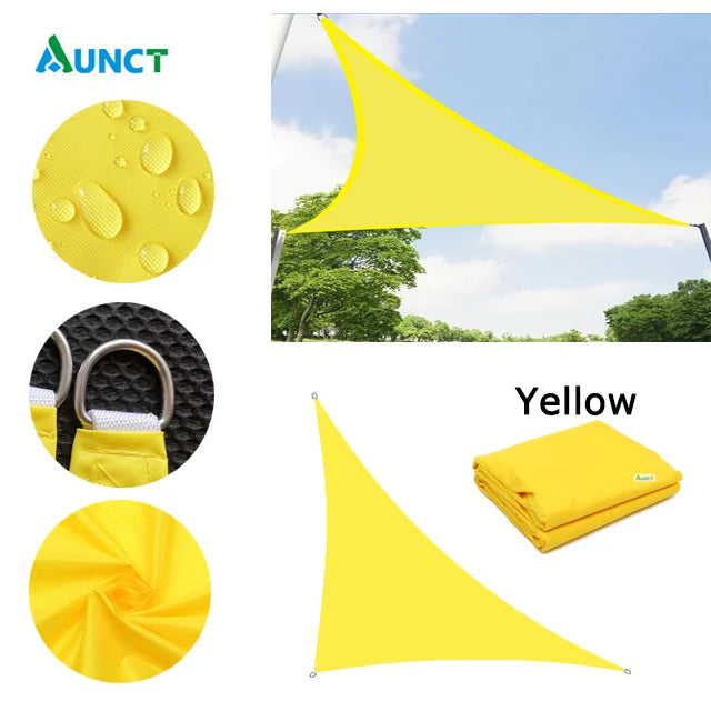 Waterproof Sun Shelter Triangle Sunshade Protection Outdoor  Cover Garden Patio Pool Shade Sail Awning Camping Sun Shade 420D