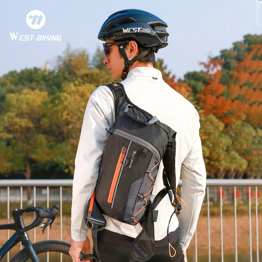 WEST BIKING 10L Cycling Backpack Lightweight Outdoor Sports Running Hiking Climbing Hydration Bag Waterproof Flodable Travel Bag