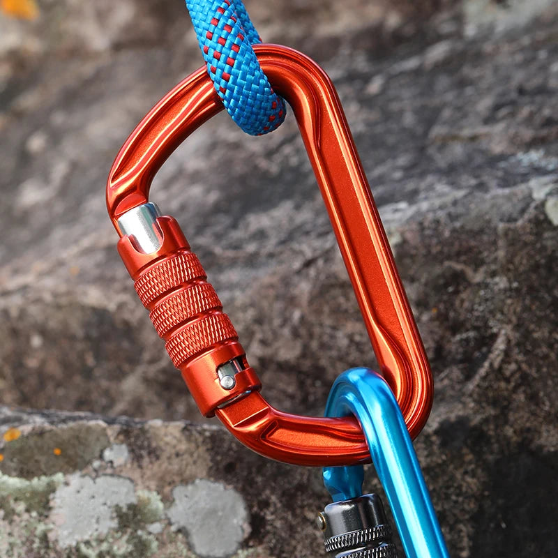 CLIWIZ 30kN Aluminum Safty Climbing Snap Hook New Good Quality H Section D-Twist Carabiner Snap Hook CE/UIAA