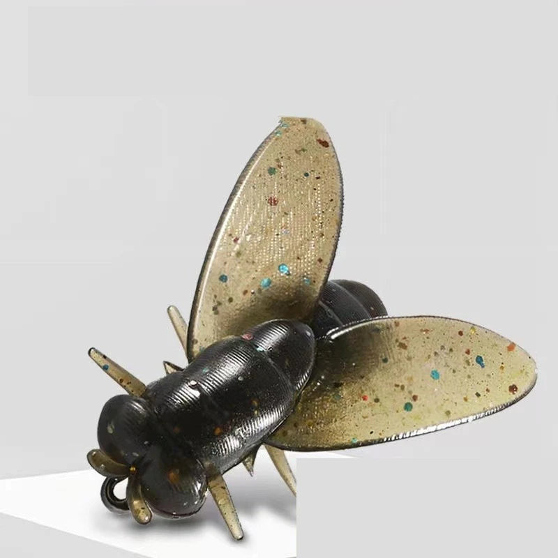 Soft Rubber Insect Flies Set (10 Pack)
