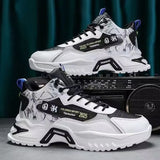 2025 Men’s Fashion Sneakers – Breathable Mesh Platform Running Shoes | Lightweight Casual Vulcanized Shoes
