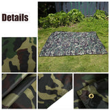 Camouflage Outdoor Portable Lightweight Rainproof Mat RainTent Tarp Shelter