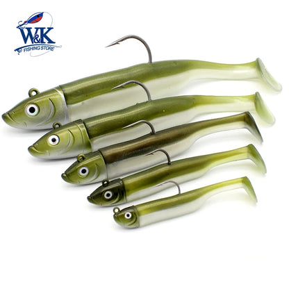 Inshore Paddle Tail Soft Lure and Jig Head Kit