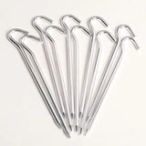 10 Pieces/Lot Aluminum Alloy Tent Pegs 18cm Camping Garden Canopy Stakes Pegs Outdoor Nails Tent Accessories