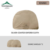 MOUNTAINHIKER Outdoor With Windows Tent 8-10Person Camping Dome Tents Light Luxury Round Big Canopy Large Awning Pergola Tent